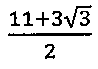 (11 + 3 raiz de 3) sobre 2.