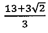(13 + 3 raiz de 2) sobre 3.