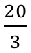 Fração 20 sobre 3.