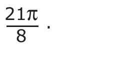 21π/8.