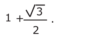 1 + √3/2.