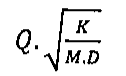 Alternativa A: Q·√(K/(M·D))