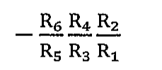 Alternativa C: −(R6/R5)·(R4/R3)·(R2/R1)