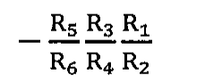 Alternativa D: −(R5/R6)·(R3/R4)·(R1/R2)