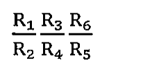 Alternativa E: (R1/R2)·(R3/R4)·(R6/R5)