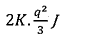 Alternativa D: 2K.q²/3 J