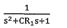 Alternativa D: 1/(s² + CR₁s + 1)