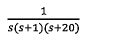 Alternativa B: 1/(s(s+1)(s+20))