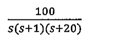 Alternativa C: 100/(s(s+1)(s+20))