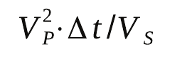 Alternativa D: V_P ao quadrado · Δt / V_S.
