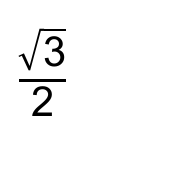 raiz quadrada de 3 sobre 2
