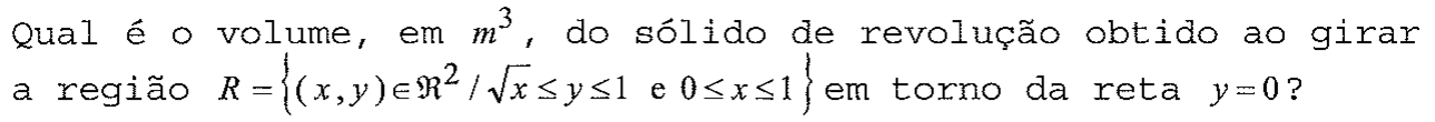 Enunciado da questão 21 conforme impresso na prova, com a notação matemática original.