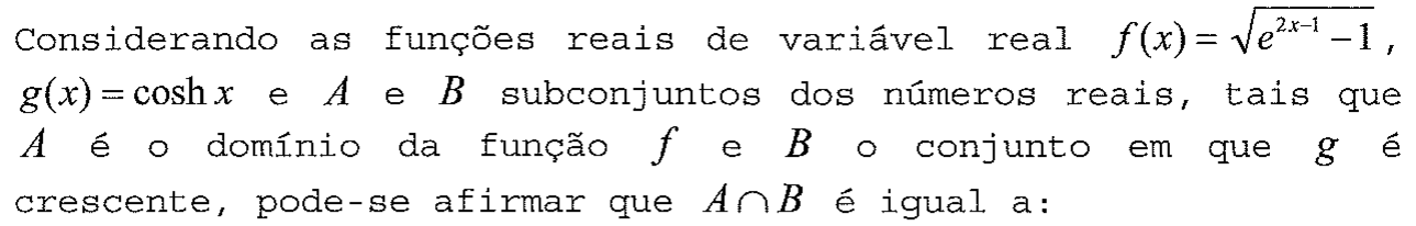 Enunciado da questão 22 conforme impresso na prova, com a notação matemática original.
