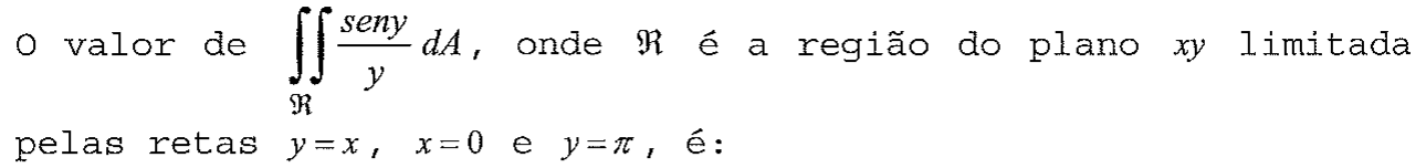 Enunciado da questão 35 conforme impresso na prova, com a notação matemática original.