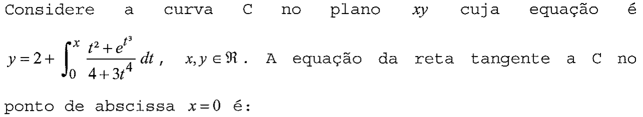 Enunciado da questão 40 conforme impresso na prova, com a notação matemática original.