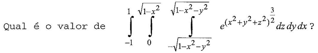 Enunciado da questão 50 conforme impresso na prova, com a notação matemática original.