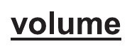 Palavra sublinhada no enunciado: “volume”.