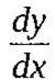 dy/dx