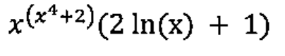x^(x⁴+2) (2 ln(x) + 1)