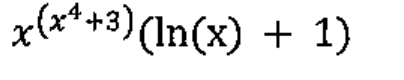 x^(x⁴+3) (ln(x) + 1)