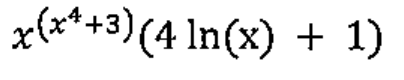 x^(x⁴+3) (4 ln(x) + 1)