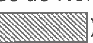 Pequeno retângulo com hachuras diagonais (retângulo tracejado).