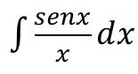 Integral de senx/x dx