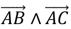 vetor AB ∧ vetor AC
