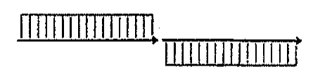 Par de diagramas hachurados da alternativa E (esforço cortante e momento fletor).