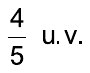 Fração 4 sobre 5, u.v.