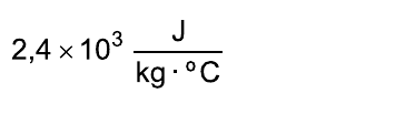 2,4 × 10³ J/(kg · °C)