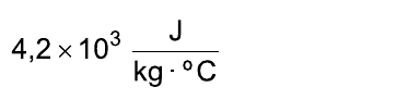 4,2 × 10³ J/(kg · °C)