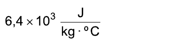 6,4 × 10³ J/(kg · °C)