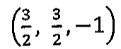 Terna (3 sobre 2, 3 sobre 2, −1).