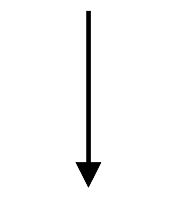 Seta vertical apontando para baixo.