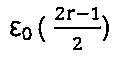 ε0 ((2r − 1)/2)