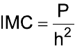IMC = P/h²