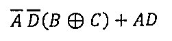 Ā D̄(B ⊕ C) + AD.