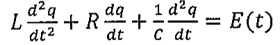 L d²q/dt² + R dq/dt + (1/C) d²q/dt = E(t).