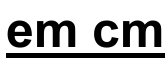 Trecho do comando: “em cm”, sublinhado no original.