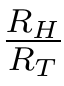 Fração R índice H sobre R índice T.