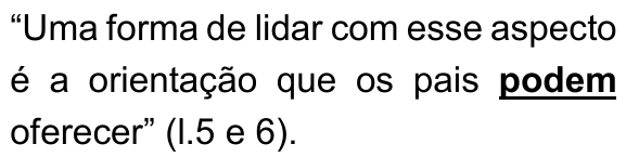Recorte da alternativa B com a palavra "podem" em negrito e sublinhada.