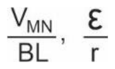 V_MN/(BL), ε/r