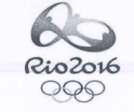 Logotipo dos Jogos Olímpicos Rio 2016, com os anéis olímpicos.