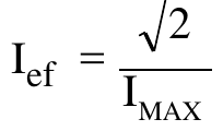 Alternativa b: I ef = raiz quadrada de 2 dividida por I MAX.