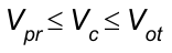 V índice pr ≤ V índice c ≤ V índice ot