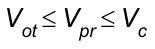 V índice ot ≤ V índice pr ≤ V índice c