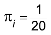 π índice i = 1/20