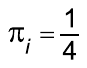π índice i = 1/4